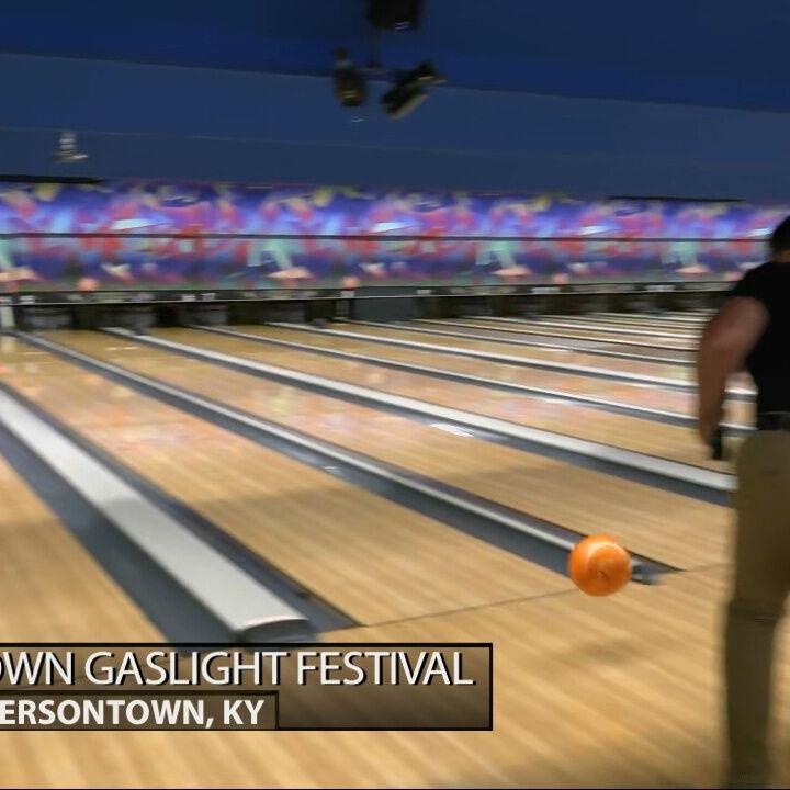 Keith Kaiser bowls for a strike at King Pin Lanes